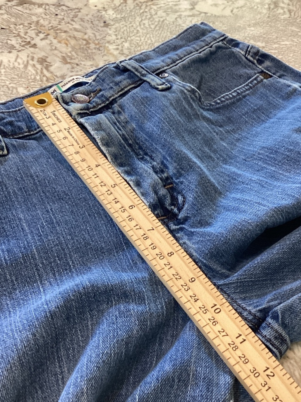 Lee Relaxed Straight Jeans Size 8M Blue Denim High Rise 3051849 - Picture 5 of 12